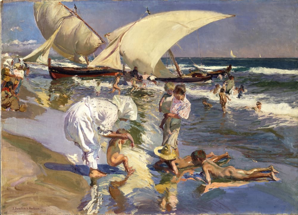 Beach of Valencia by Morning Light - Joaquín Sorolla (1908)