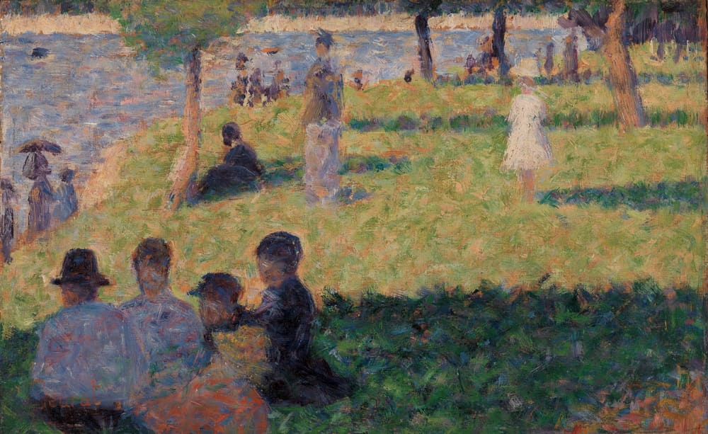Group of Figures (Study for "Un dimanche à la Grande Jatte") - Georges Seurat (1884)
