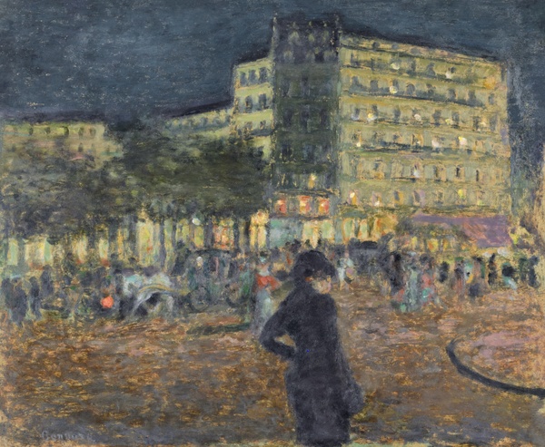 Place Pigalle at Night - Pierre Bonnard (c. 1905–1908)