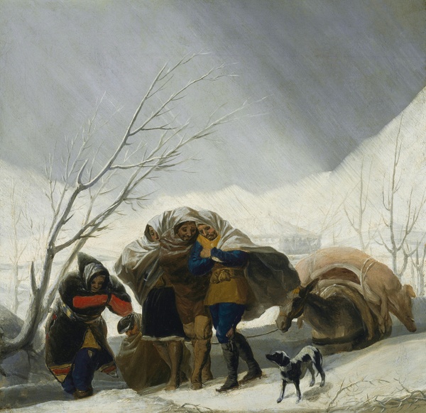 The Snowstorm (Winter) - Francisco Goya (1786)