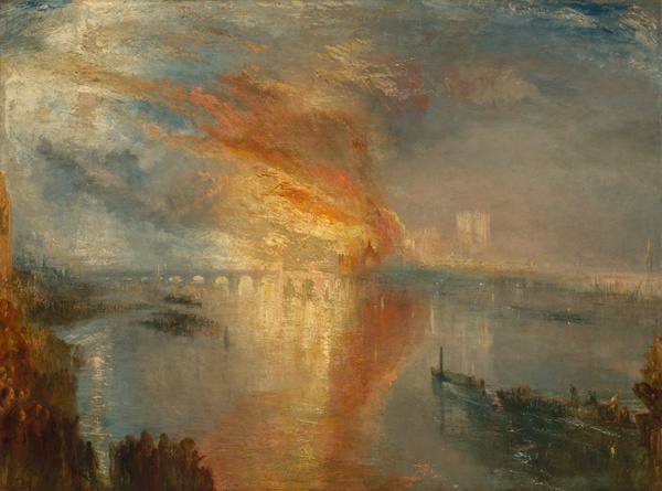 The Burning of the Houses of Lords and Commons, 16 October 1834 - J.M.W. Turner (1835)