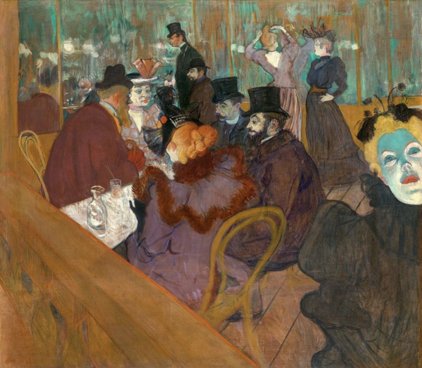 At the Moulin Rouge - Henri de Toulouse-Lautrec (1892–1895)