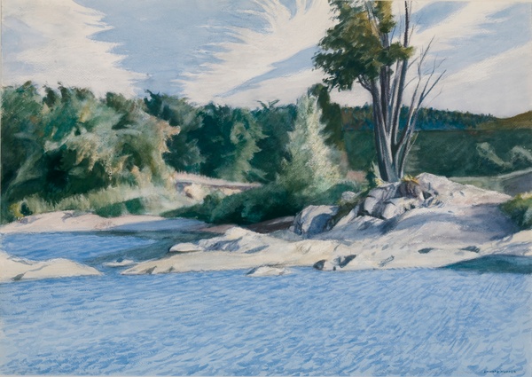 White River at Sharon - Edward Hopper (1937)