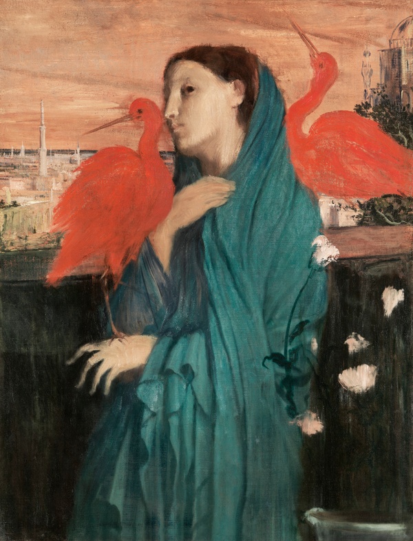 Young Woman with Ibis - Edgar Degas (ca. 1857–1862)