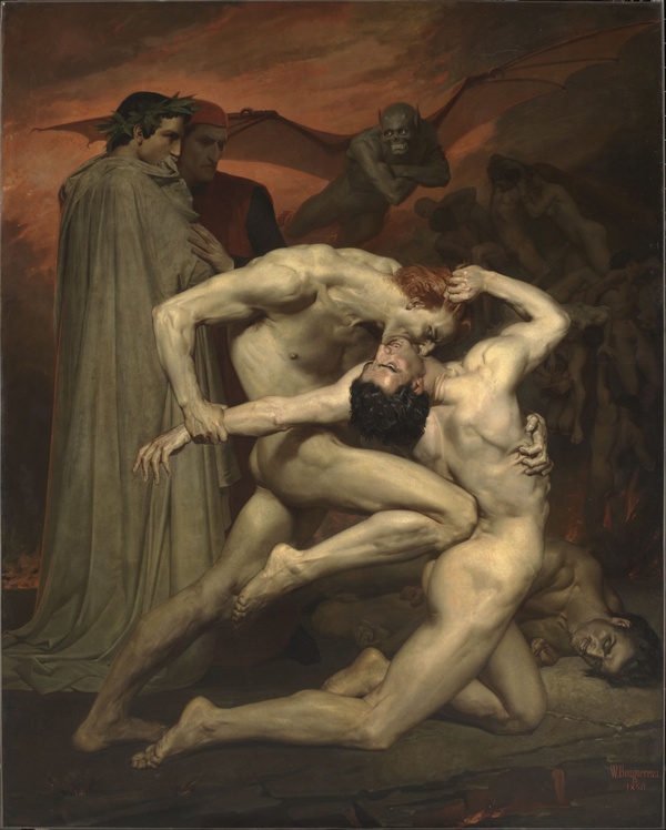 Dante and Virgil in Hell - William-Adolphe Bouguereau (1850)