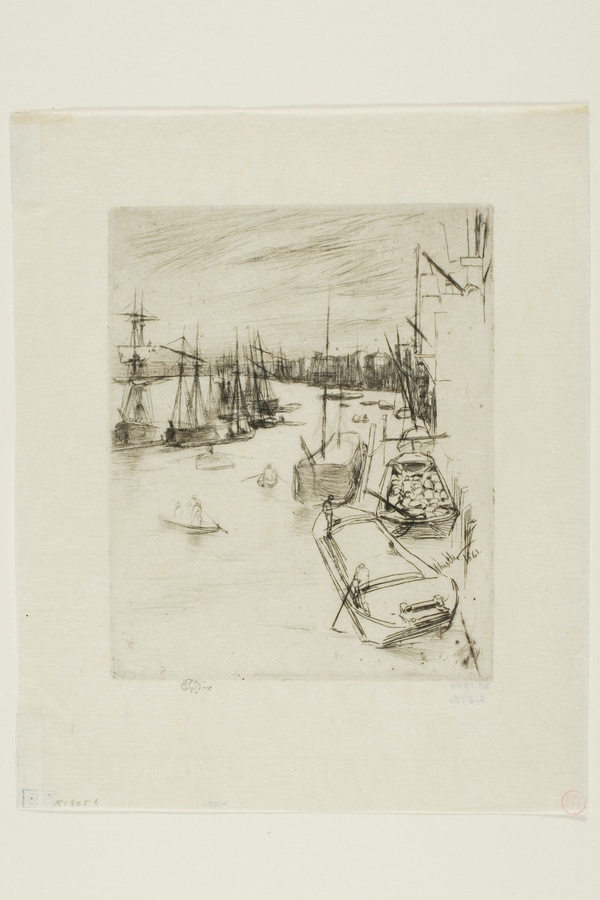 Little Wapping (The Little Rotherhithe) - James McNeill Whistler (1861)