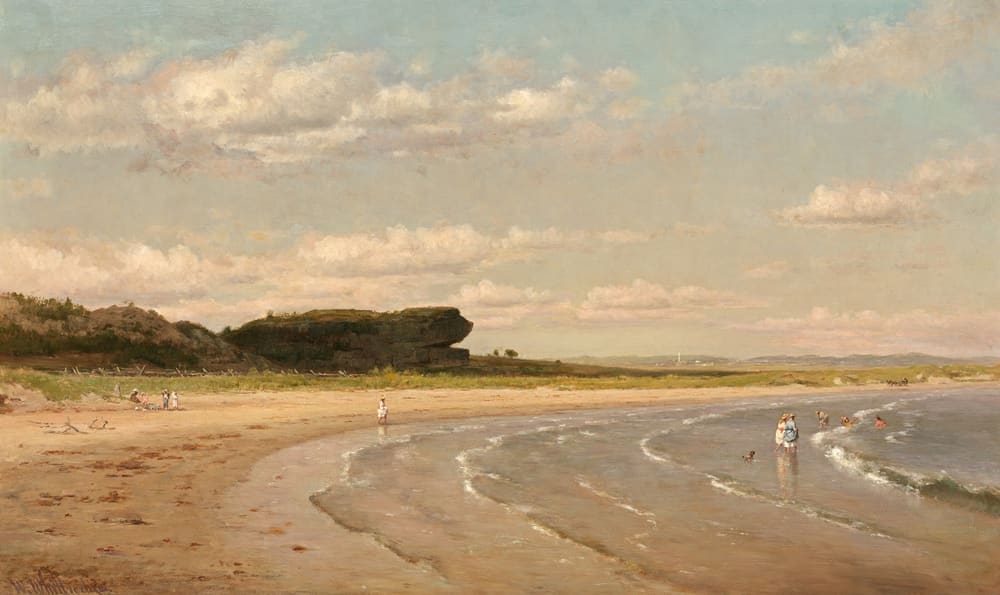 Second Beach, Newport - Worthington Whittredge (c. 1880)