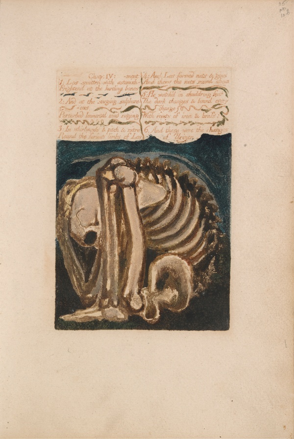 The First Book of Urizen, Plate 12 - William Blake (1794)